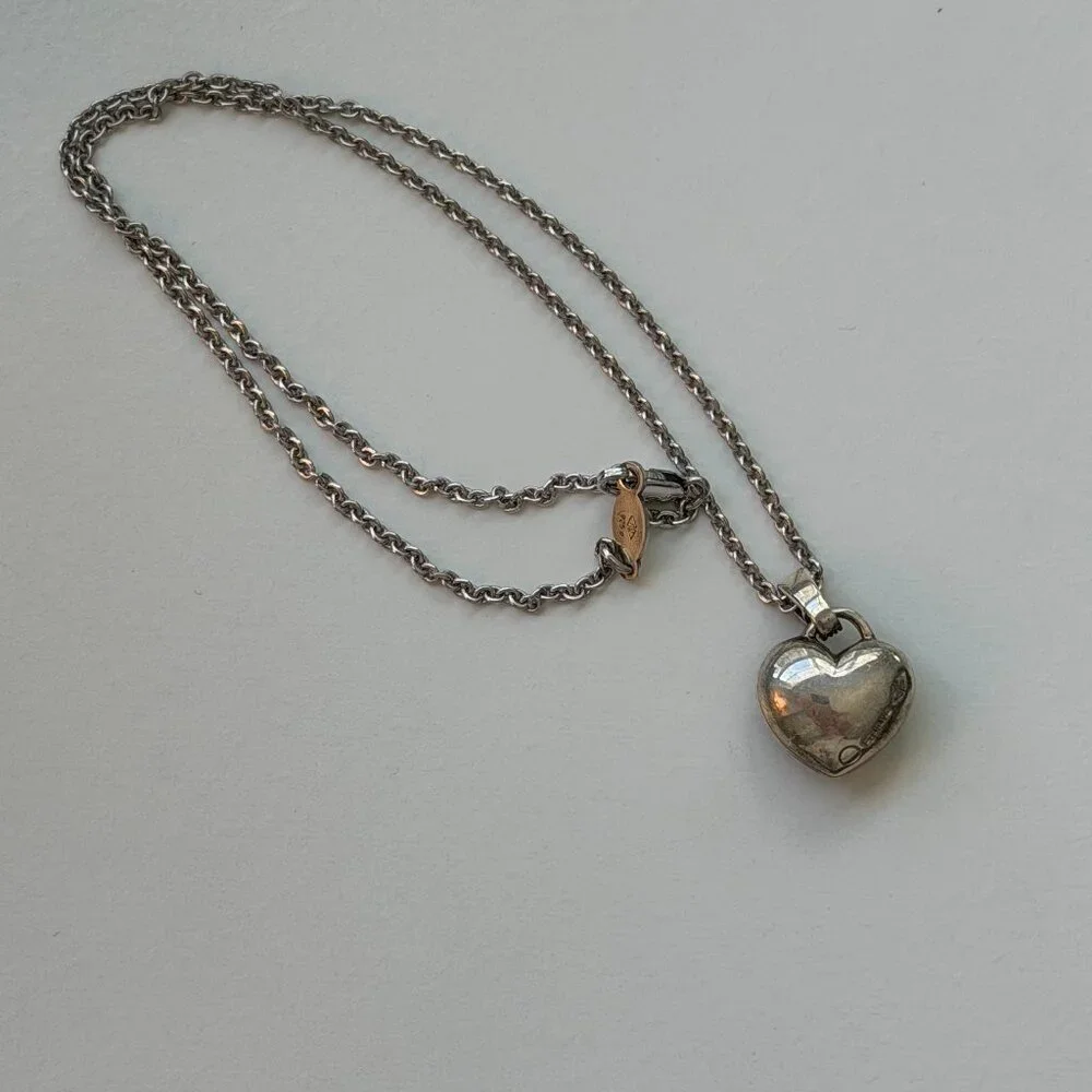 Vintage Judith Jack Sterling Silver Heart Necklace – Valentine’s Day Ready 💖 - Picture 5 of 10